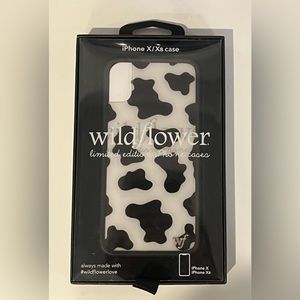 Original Wildflower Cowprint iPhone X and XS phone case